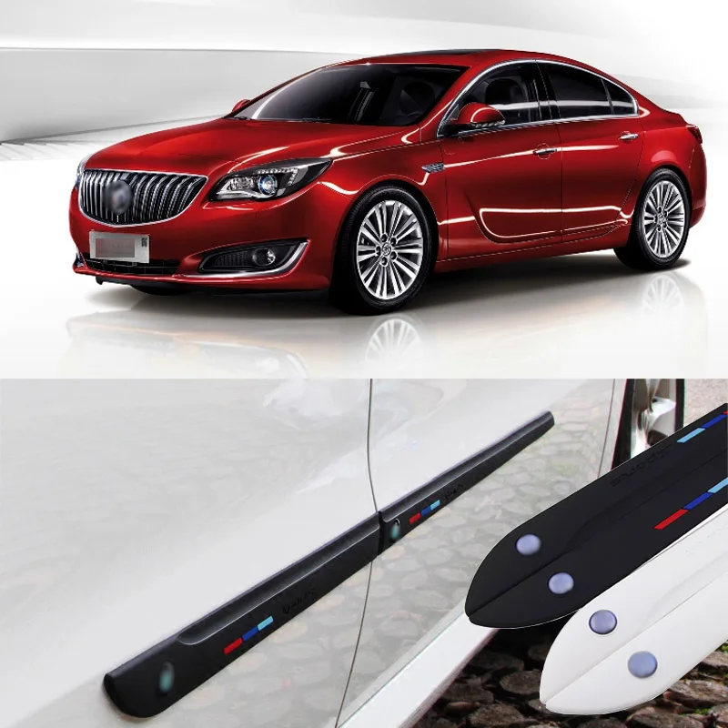 

Car-styling 4pcs High Quality Brand New Side Doors Rubber Bumper Protector Guard Scratch Sticker Trim For Buick Vehicle