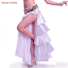 11 цветов, новинка, одежда для танца живота, длинные макси юбки, Женская юбка для восточных танцев живота, многослойная юбка для танцев