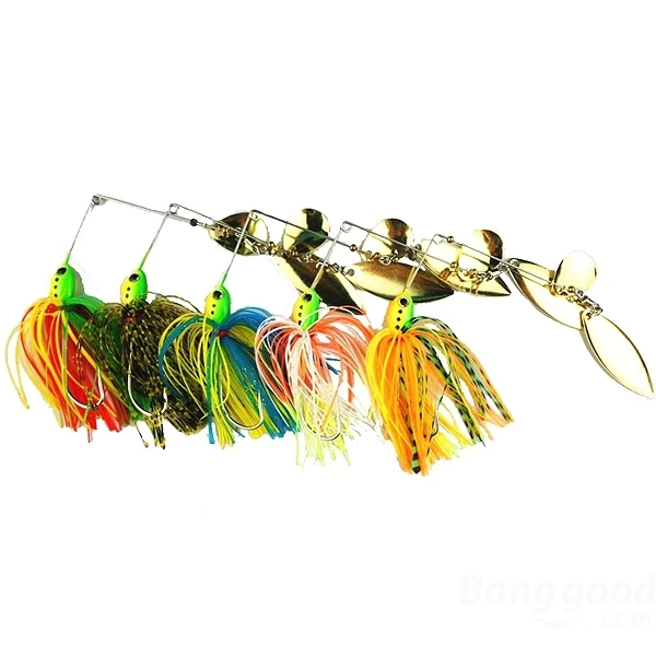 eworld Fishing Lure Hard Bait Rotary Composite Sequins Buzzbait Bass Lures | Спорт и развлечения