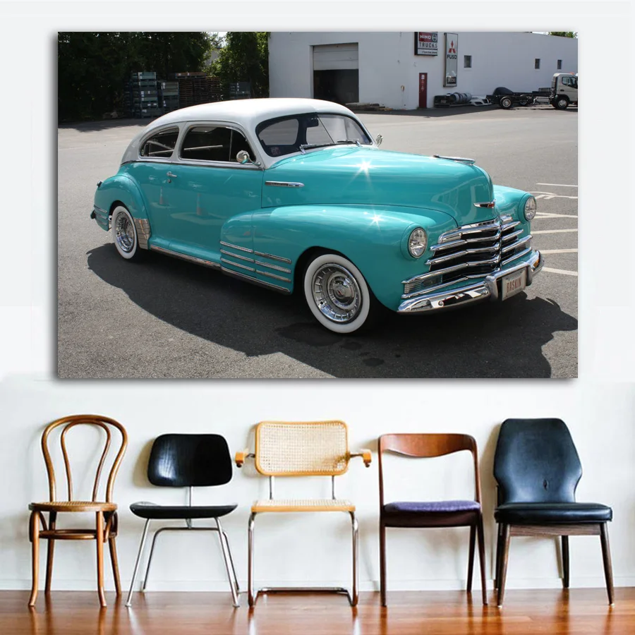 Wall Art Posters Classic Old Car Retro Cars Vintage Wallpaper Picture Prints Canvas Painting For Home Room Decor | Дом и сад