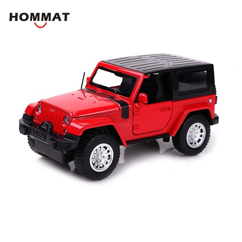 HOMMAT Simulation 1:32 Jeep Wrangler Rubicon внедорожник автомобиль сплав литье под давлением