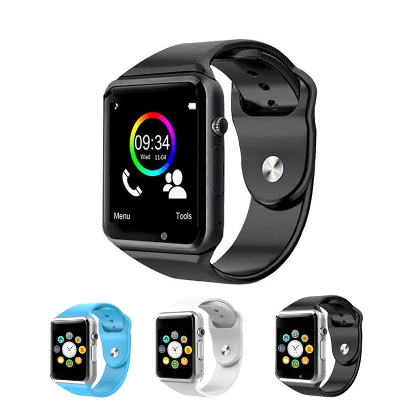 

A1 WristWatch Bluetooth Smart Watch Sport Pedometer With SIM Camera Smartwatch For Android Smartphone Russia T15+protect film