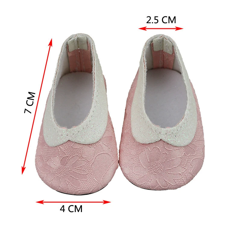 Fashion-Pink-embroidered-shoes-for-dolls-fits-43-cm-baby-born-Zapf-dolls-and-18-Girl (1)