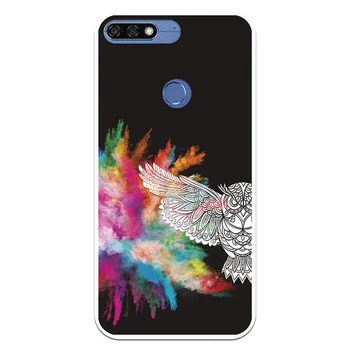 

Stand case costume drawing Owl WP006 for Huawei Y7 2018