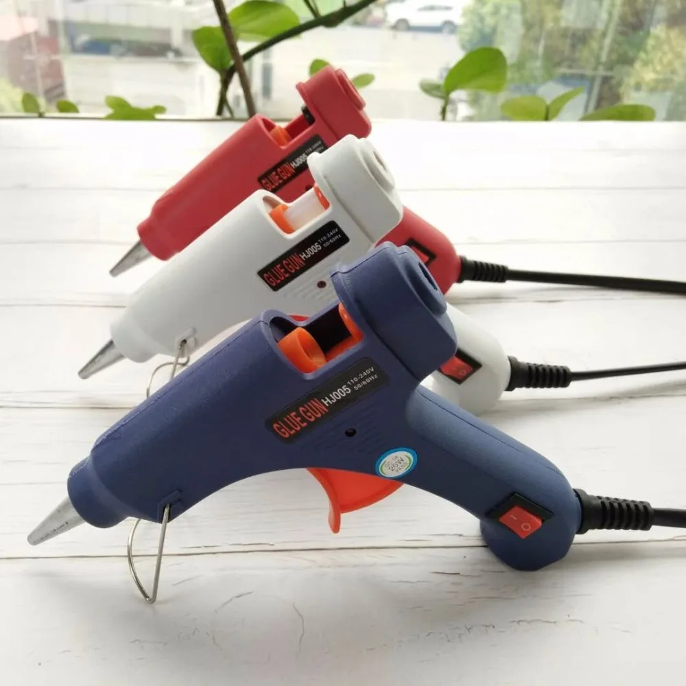 

Glue gun EU Plug Heat Glue Gun with Glue Stick Industrial Electric Heat Temperature Tool