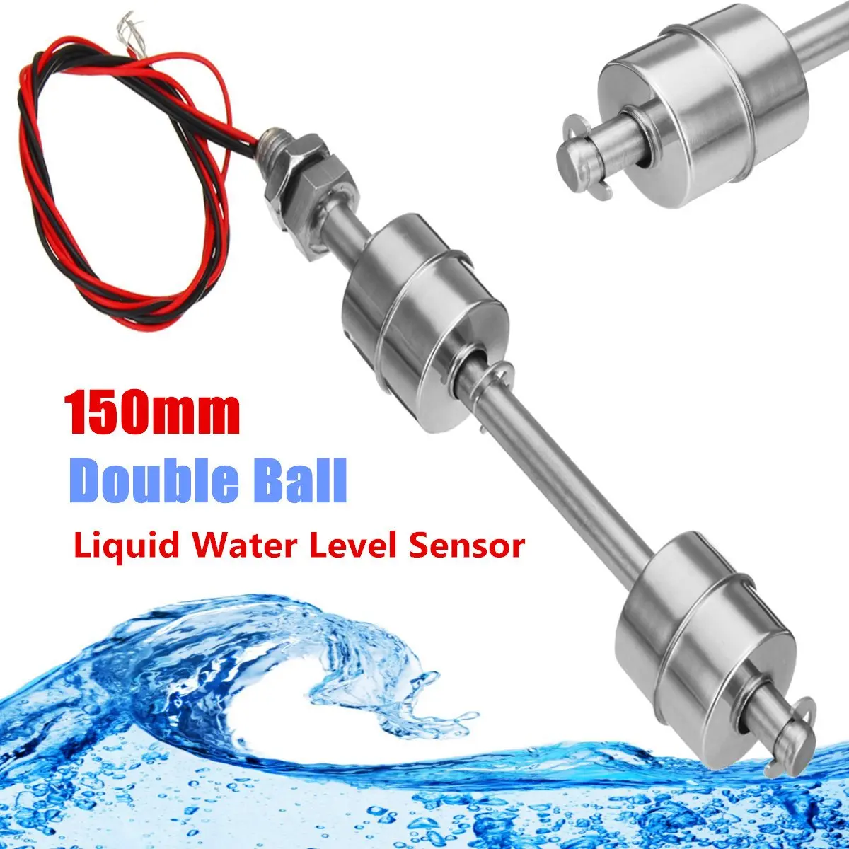 Aliexpress.com : Buy 150mm Silver Double Ball Liquid Float Switch Water ...
