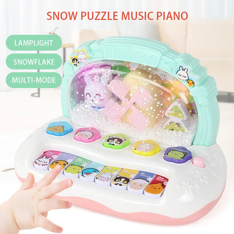

Cute Baby Kids Musical Educational Animal Farm Piano Developmental Music Toy Great Learning Instrument Tools random colors hot