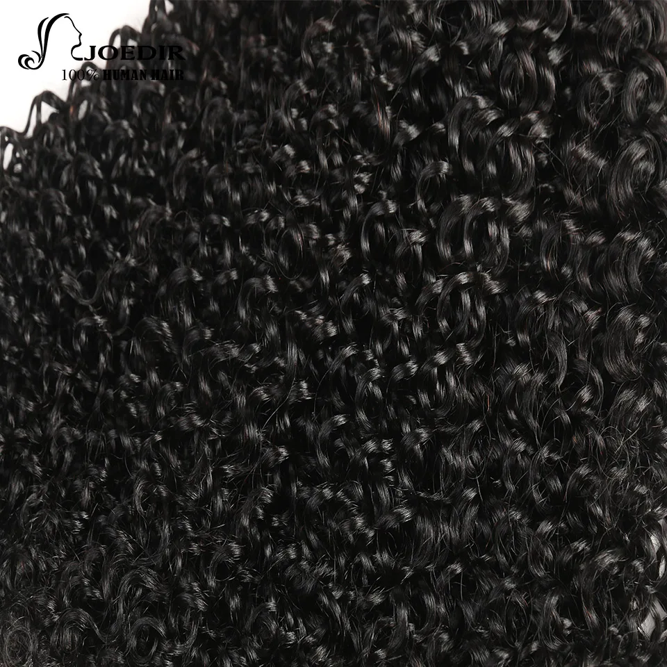 Joedir Kinky Curly Weave Human Hair Bundles with Lace Closure Non-remy Brazilian Hair Weave 4 Bundles with Free Part Closure Joedir Kinky Curly Weave Human Hair Bundles with Lace Closure Non-remy Brazilian Hair Weave 4 Bundles with Free Part Closure