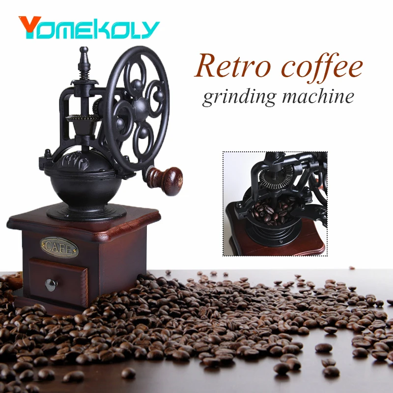 Manual Coffee Grinder Ferris Wheel Vintage Ceramic Movement Retro