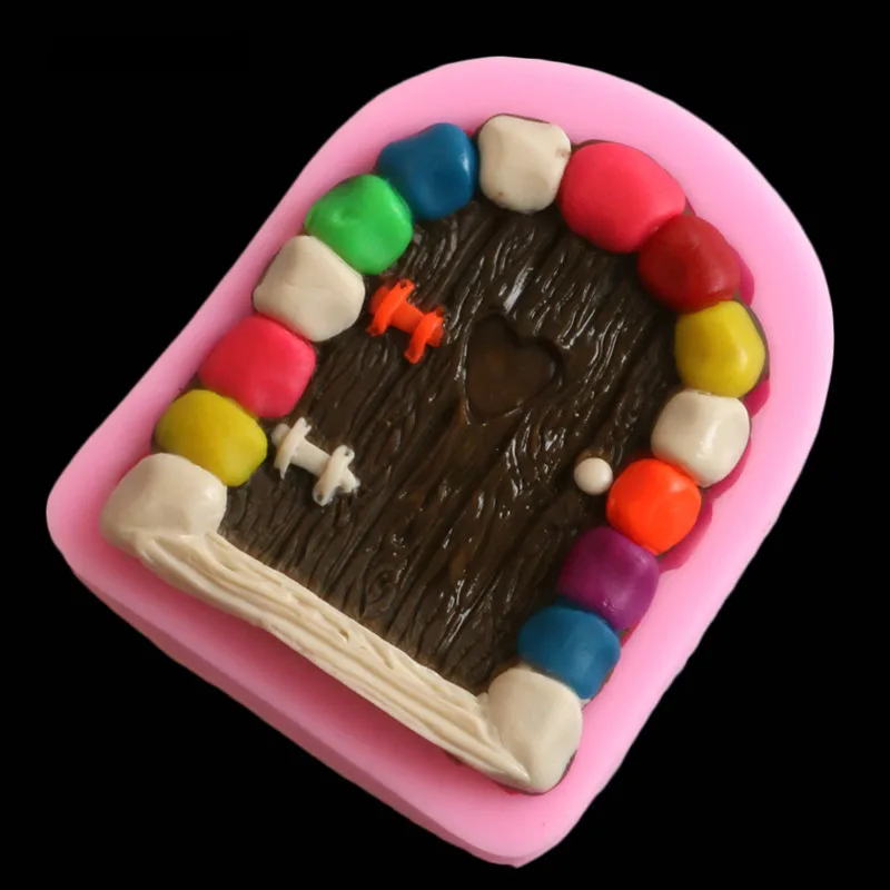Facemile-Cartoon-Door-Fairy-Story-Shape-Silicone-House-Chocolate-Molds-Fondant-Cake-Decoration-Sugar-Craft-Tools (4)