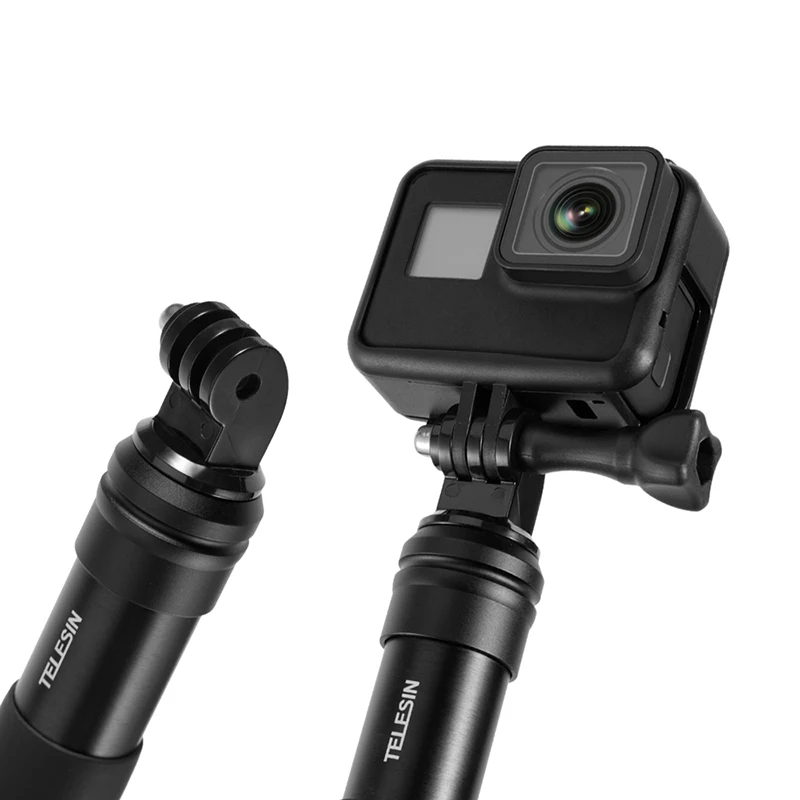 Штатив алюминиевый автоспуск для GoPro Hero 8 7 6 5 4 xiaomi YI 4K спортивная камера с зажимом для мобильного телефона аксессуары для штатива