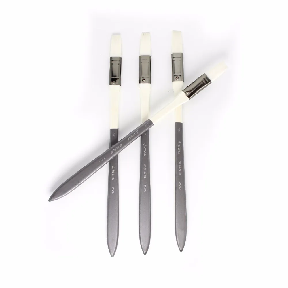 Eval 1Pc 1/2" Art Painting Brush Oil Bristle Paint Brushes Graffiti