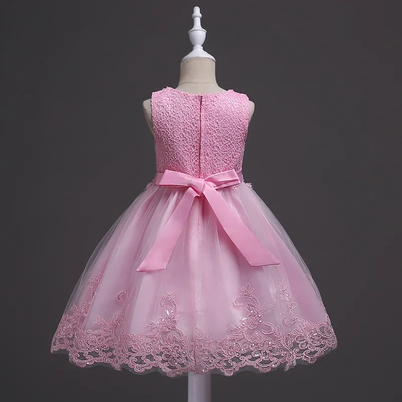 Платье с цветочным узором для маленьких девочек; летние кружевные свадебные платья принцессы для маленьких детей; Танцевальная Праздничная юбка-пачка с цветочным рисунком; одежда Эльзы для малышей