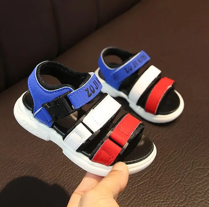 

2019 summer kids shoes brand open toe toddler boys sandals orthopedic sport pu leather baby boys sandals shoes