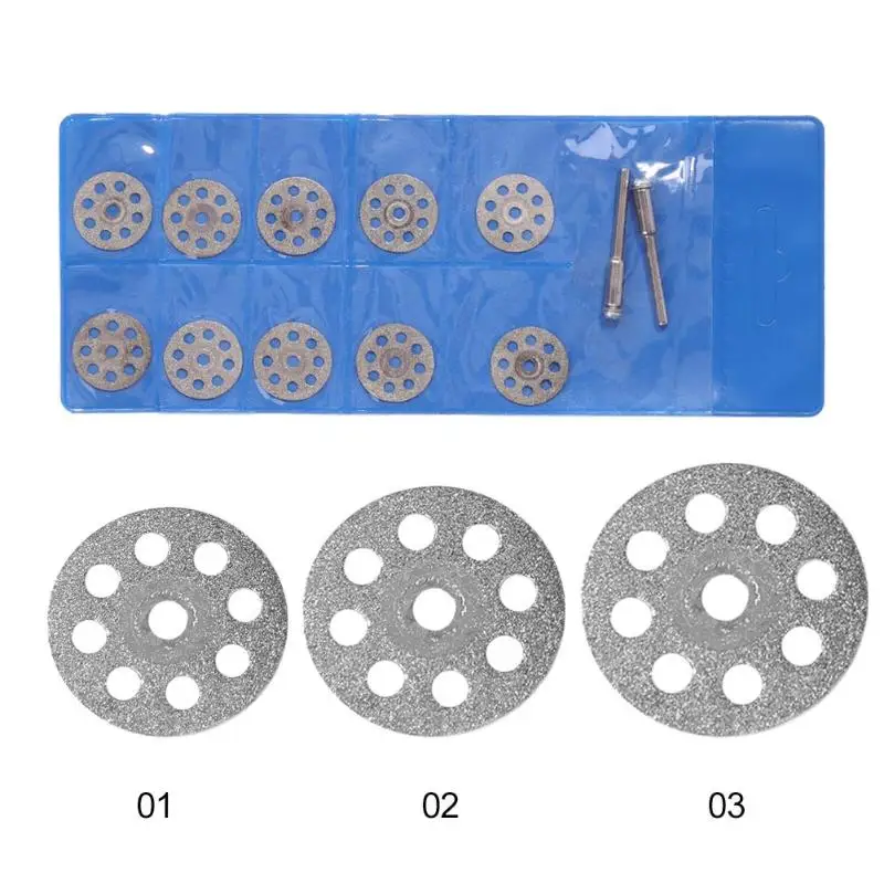 12 шт./компл. Мини Вращающийся инструмент Многофункциональный циркулярные пилы лезвия Алмазный оргстекло агатовый нефритовый режущий диск