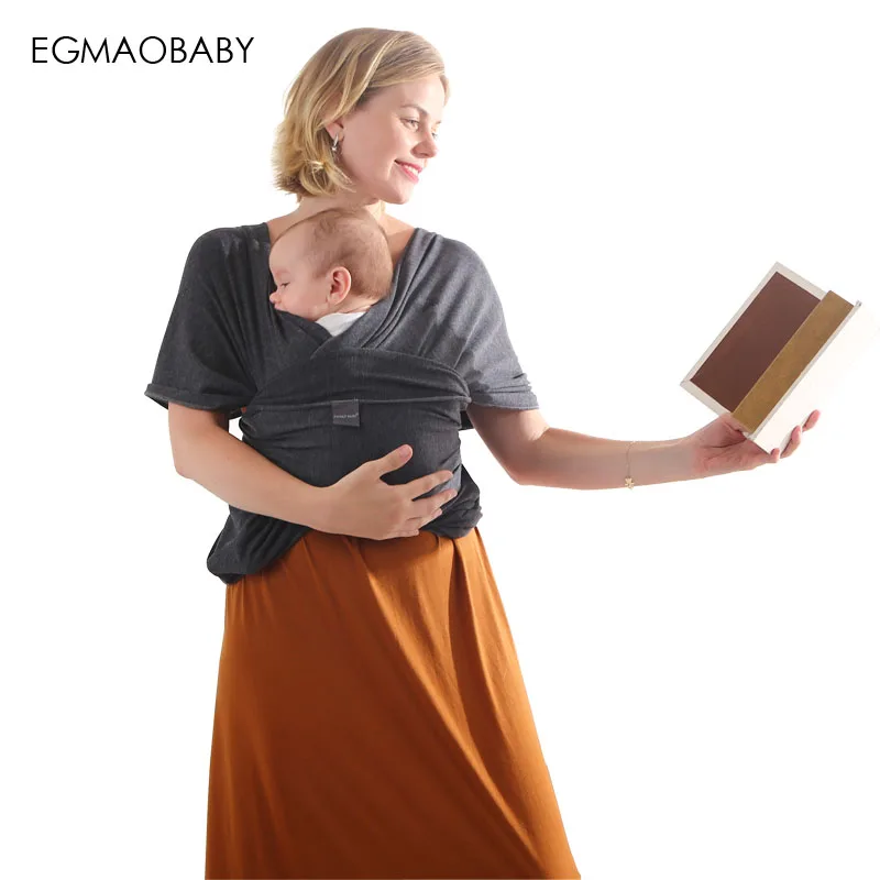 Baby Sling Stretchy Wrap Carrier Blanket Swaddle adjustable Infant