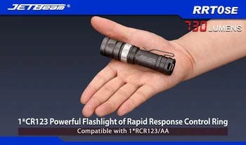 

Free Shipping 2014 Original JETBEAM RRT0SE Cree XM-L2 LED 730 lumens flashlight daily torch Compatible with CR123A AA battery