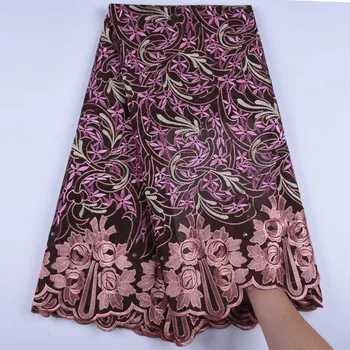 

Latest Swiss Voile Lace In Switzerland High Quality Swiss Cotton Lace Fabric Embroidered African Dry Lace Fabric For Dress F1604