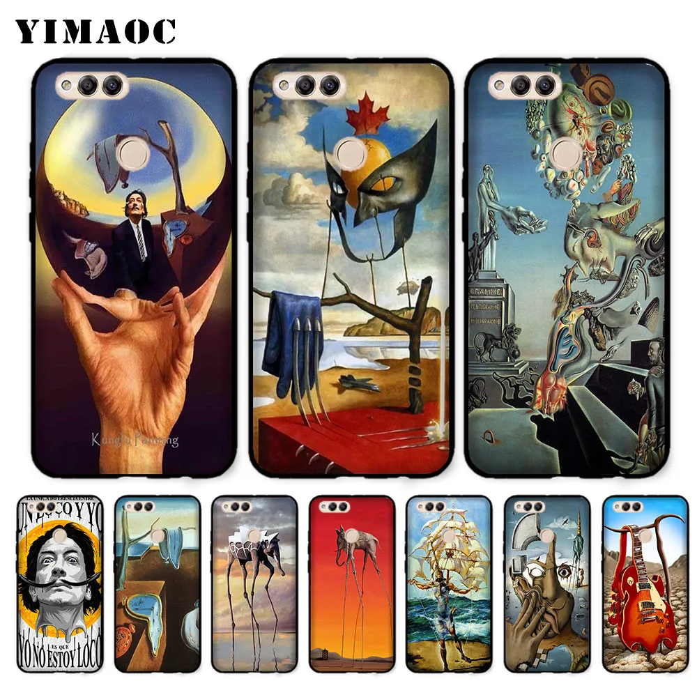 

YIMAOC Salvador Dali Soft Case for Huawei Honor Note 10 9 Lite 8C 8X 8 Lite 7X 7A 3GB Pro 7C 6A