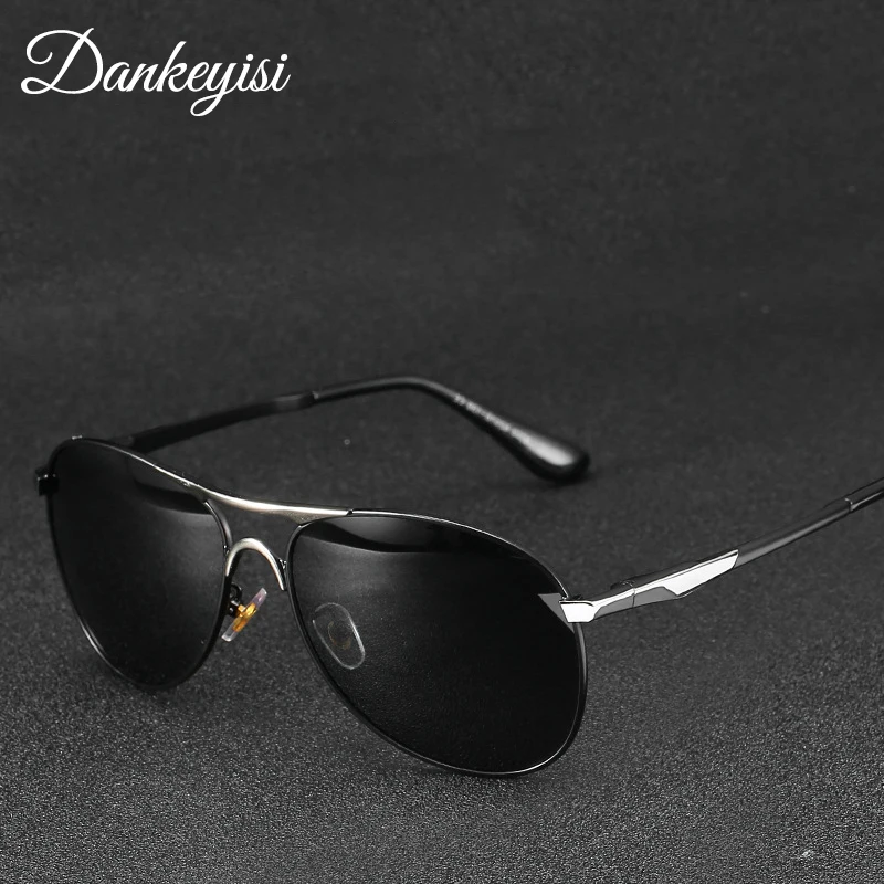 DANKEYISI солнцезащитные очки Для мужчин Polarized Pilot Sunglasses мужские брендовые Дизайн UV400 защиты оттенков Óculos De Sol Для мужчин очки водителя