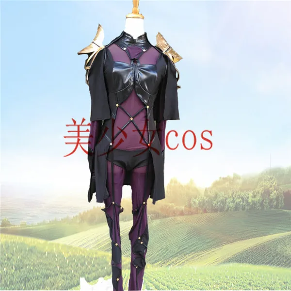 Аниме Fate/Grand Order Scathach соблазнительный костюм для косплея Высококачественная Черная униформа для косплея s m l Размер