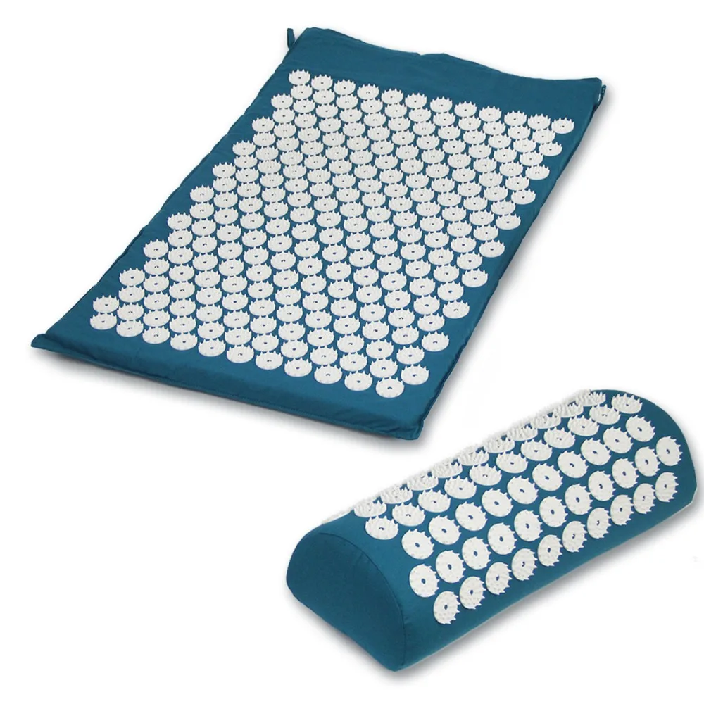 Drop Shipping Yoga Spike Acupressure Mat Pillow Set Relieve Stress