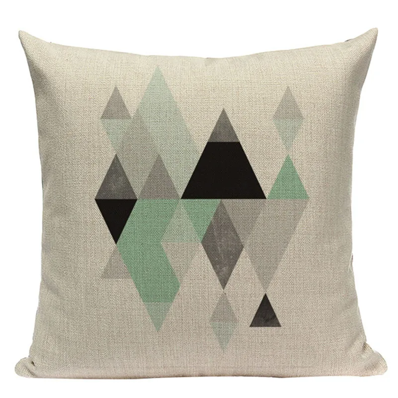 Geometric Tropical Pillow cushion Teal Blue Pillows Decorate Modern Turquoise Green decorative pillow vintage cushion covers