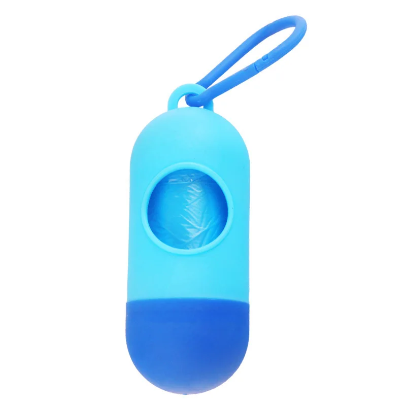 Pill Shape Pet Dog Poop Bag Dispenser Pet Waste Garbage Bags Carrier Holder Pet Poop Bags Dog Waste Poop Bag Dogs Accessories