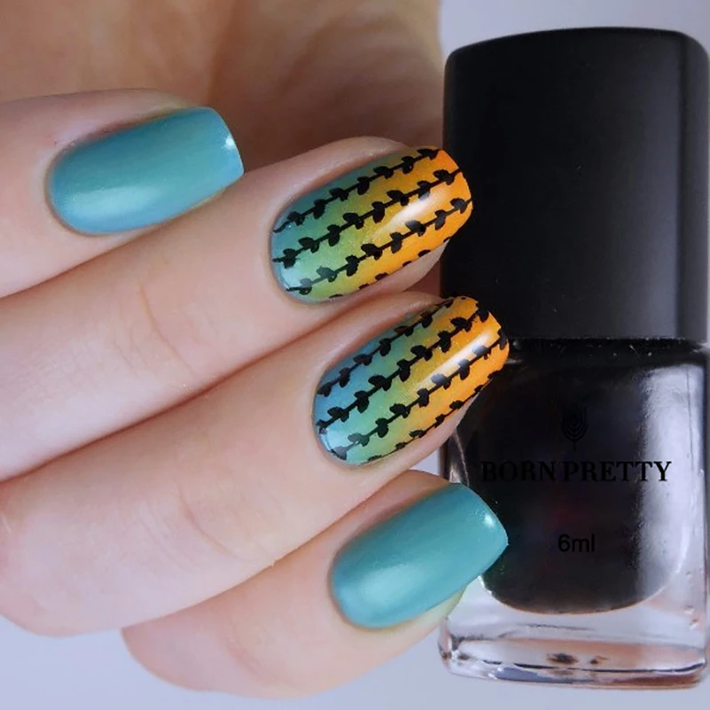 1 Бутылка 6 мл born pretty Штамповка полированный Ногтей Лак Для Плиты Печать #3|stamping