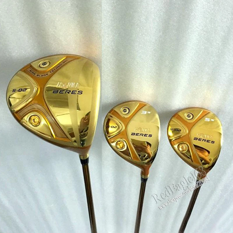 New mens Golf clubs HONMA S 02 5 star Golf wood set driver 9/10 Loft+3/