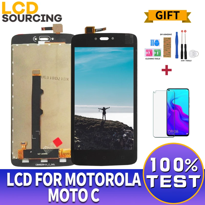 

5.0" For Motorola Moto C LCD Display XT1750 XT1755 XT1754 Touch Screen Digitizer Panel Assembly For Moto C Display Replacement