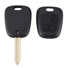2 Buttons Black Uncut Blade Remote Car Key Refit Cover Case For Citroen Saxo Xsara Picasso