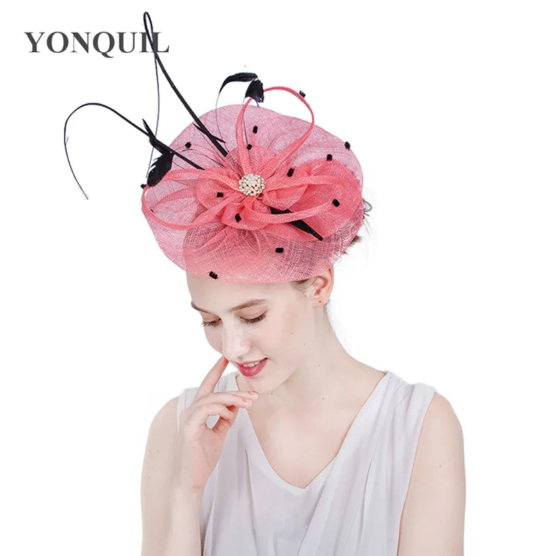 FAYBOX BRIDAL Damen Elegant Fascinator Hut Braut Hair Clip Accessoires Cocktail Royal Ascot