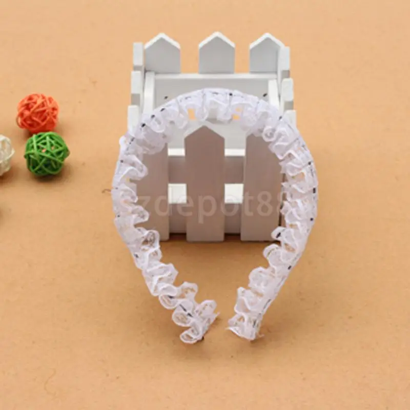 

Maid Cosplay Lace Headband Christmas Halloween Costume Accessory White