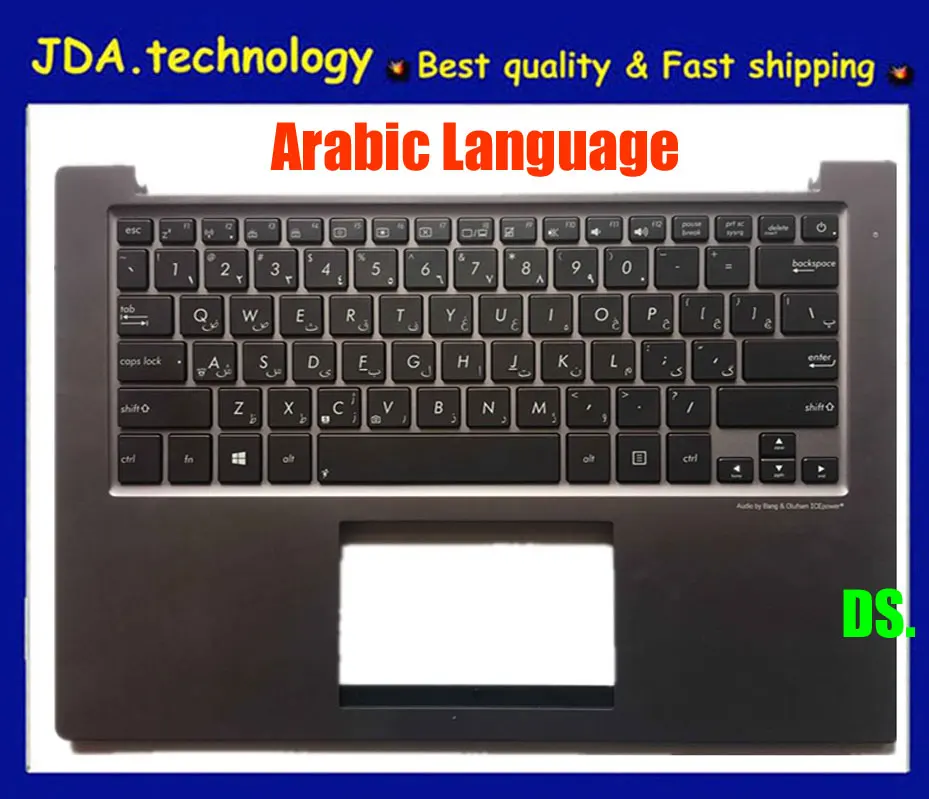 Wellendorff Новая/оригинальная Подставка для рук арабская клавиатура для Asus U38 U38N U38D U38DT верхняя крышка американская версия с подсветкой