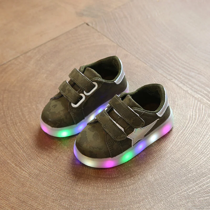 Children Shoes With Light up Led Kids Shoes Luminous Glowing Sneakers