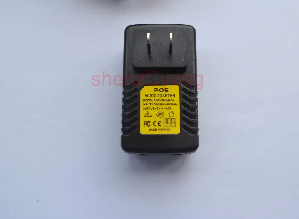 1 шт. сетевой адаптер POE для телефона и камеры 48 В 0 5 А|48v 0.5a|dc 48vip camera power adapter |