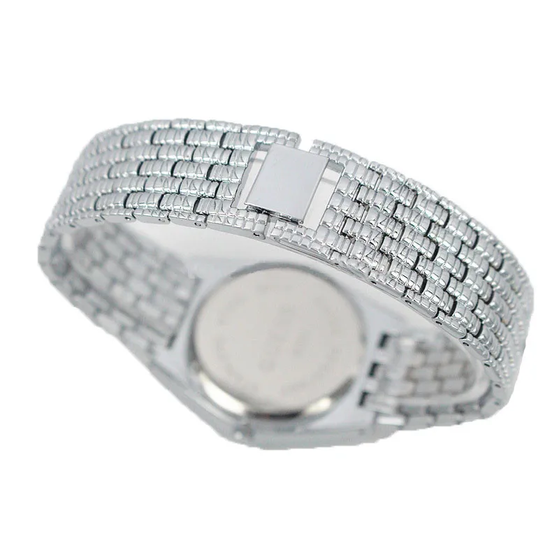 Серебряные и золотые мужские часы Топ бренд часы алмаз металлический ремешок аналоговые кварцевые часы модные наручные часы Masculino