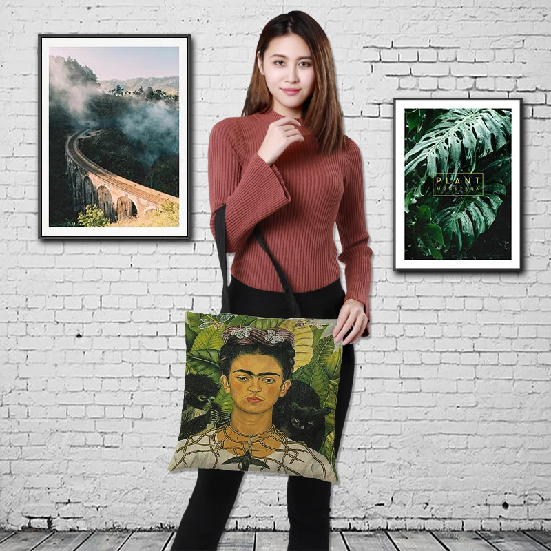 

CROWDALE Exclusive celebrity Printed Tote Bag Women Fashion Totes Reusable Shopping Traveling Bags Folding Storage Bag shopping