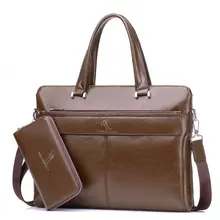 Деловой мужской портфель, сумка из искусственной кожи для ноутбука, дорожная сумка, портфель, Мужская вместительная Высококачественная сумка через плечо