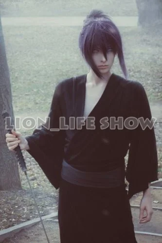 Универсальное летнее мужское кимоно Matsuri Noragami Yato черное юката карнавальный
