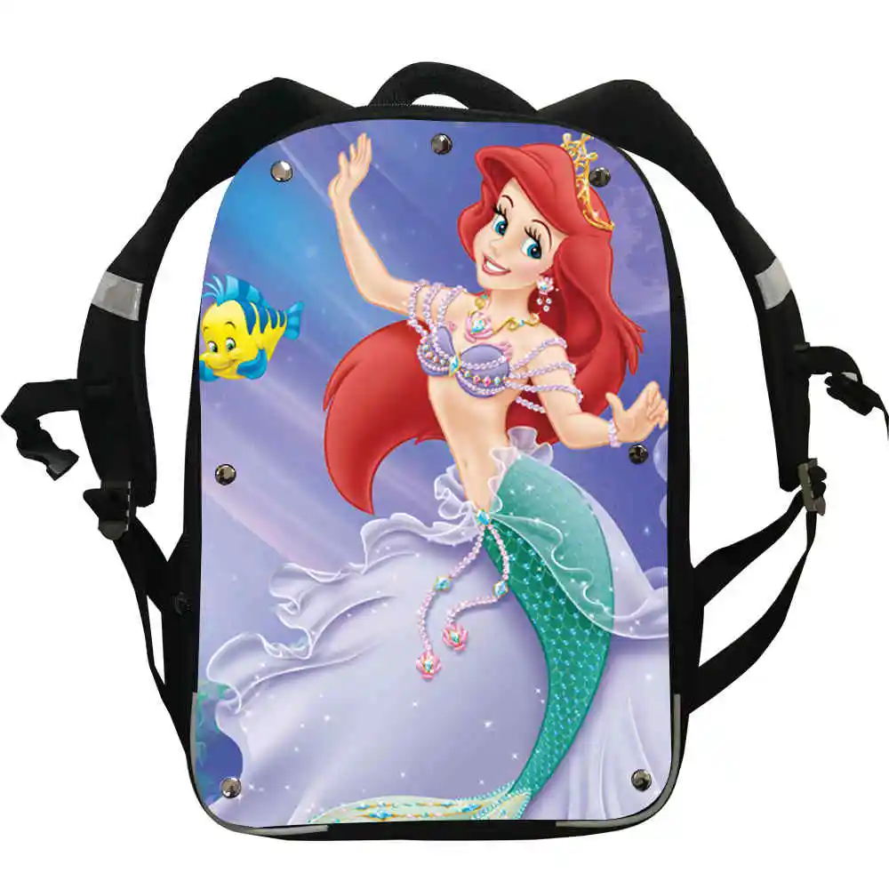 

Mermaid Backpacks Instinct Boys Girls Teenager Princess Ariel Animal Cat Personalized School Bags Mochila Box Lunch Pencil Case