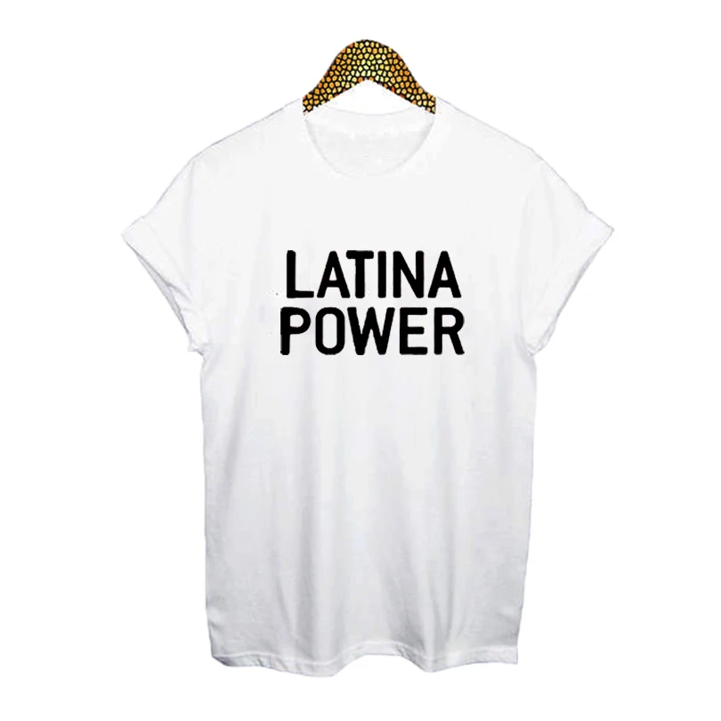 

Latina Feminist T-shirt Latina Power Slogan Womens T Shirts Feminist Top Hipster Tumblr Harajuku Black White Print Tee Shirt