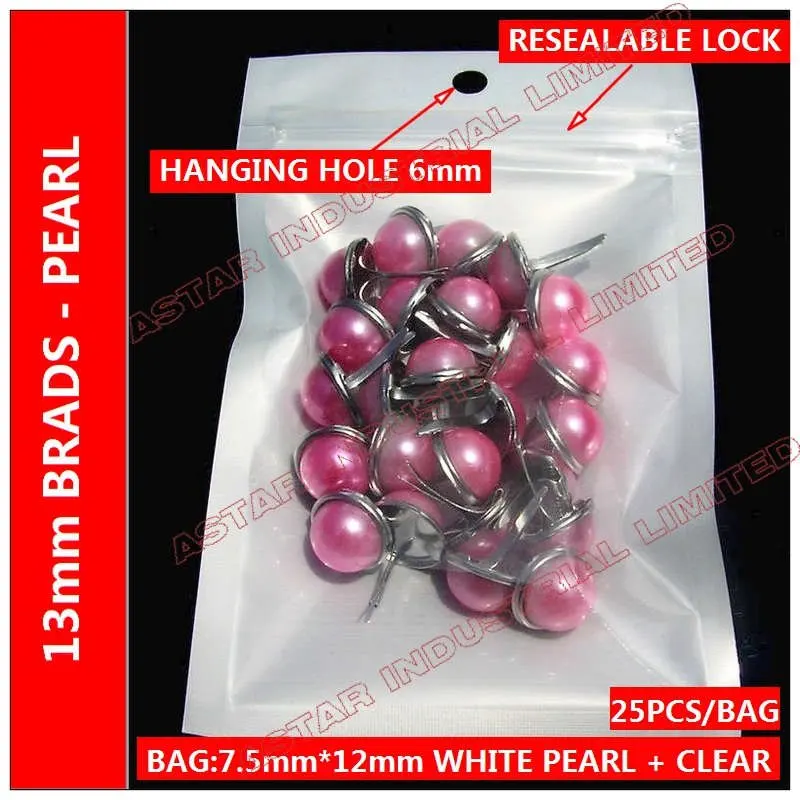 

Free Shipping! 13mm Pink Pearl scrapbooking Brads, DIY scrapbooking brads,