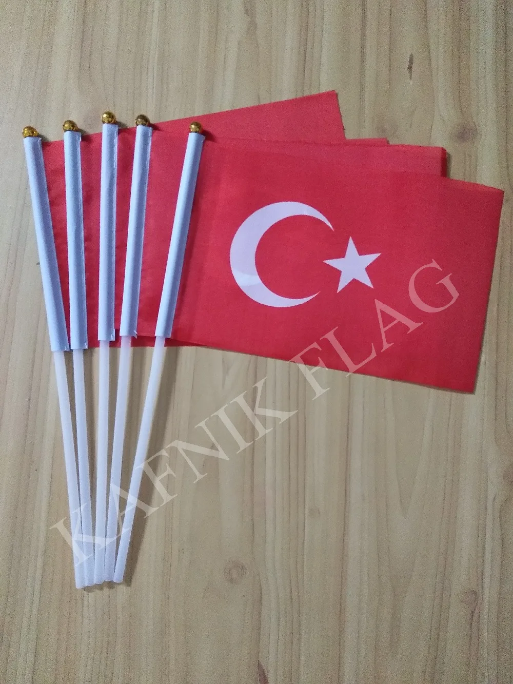 

KAFNIK,5pcs Turkey Fabric Flags 14*21CM Free Shipping