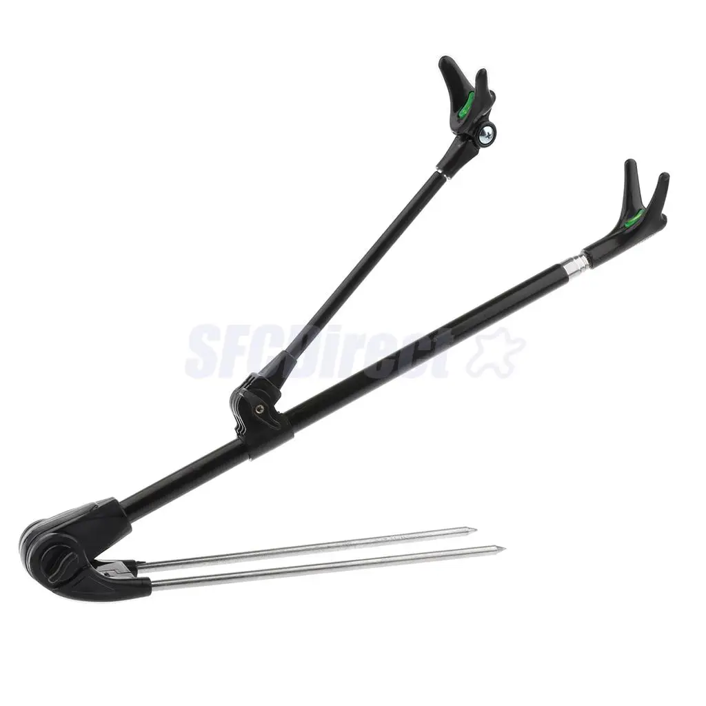 

Fishing Rod Stand Bracket Ground Holder Telescopic Rod Holder Fishing Rod Pole Holder 2.1m with Ground Pins
