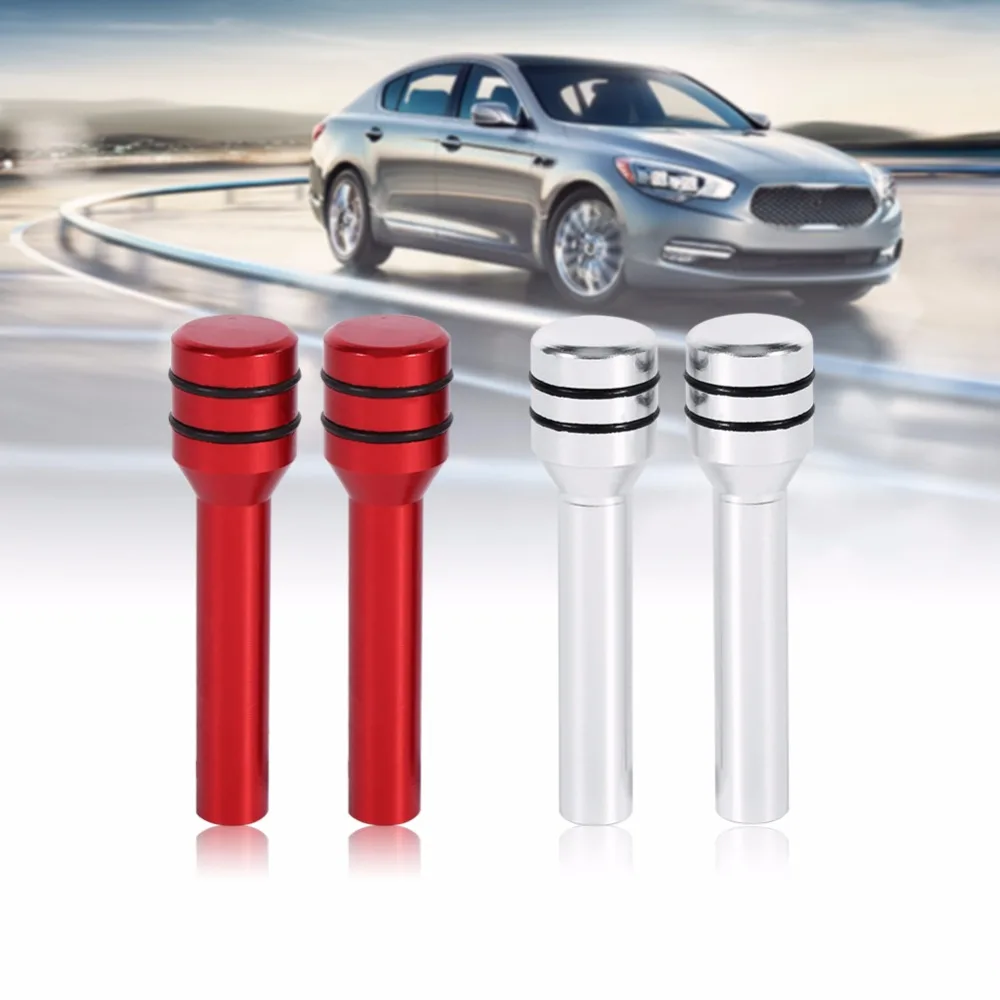 2Pcs Interior Door Lock Pins Cover Universal Car Truck Aluminum