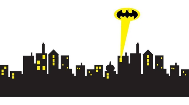 5 Sizes* Gotham City Skyline Batman Decal Removable Wall Sticker Home Decor  Art - Wall Stickers - AliExpress