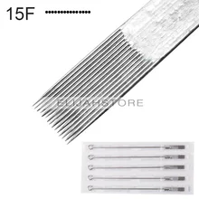 Chuse Beauty 10 шт. Shader игла для тату-машинки 15F одноразовые стерильные для татуировки иглы Тати microblading PMU