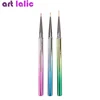7/9/11mm Nail Art Brush Pen Plating Handle Liner Line Stripe Fish Flower Painting Drawing Manicure Acrylic Tools Tips Design ► Photo 3/3